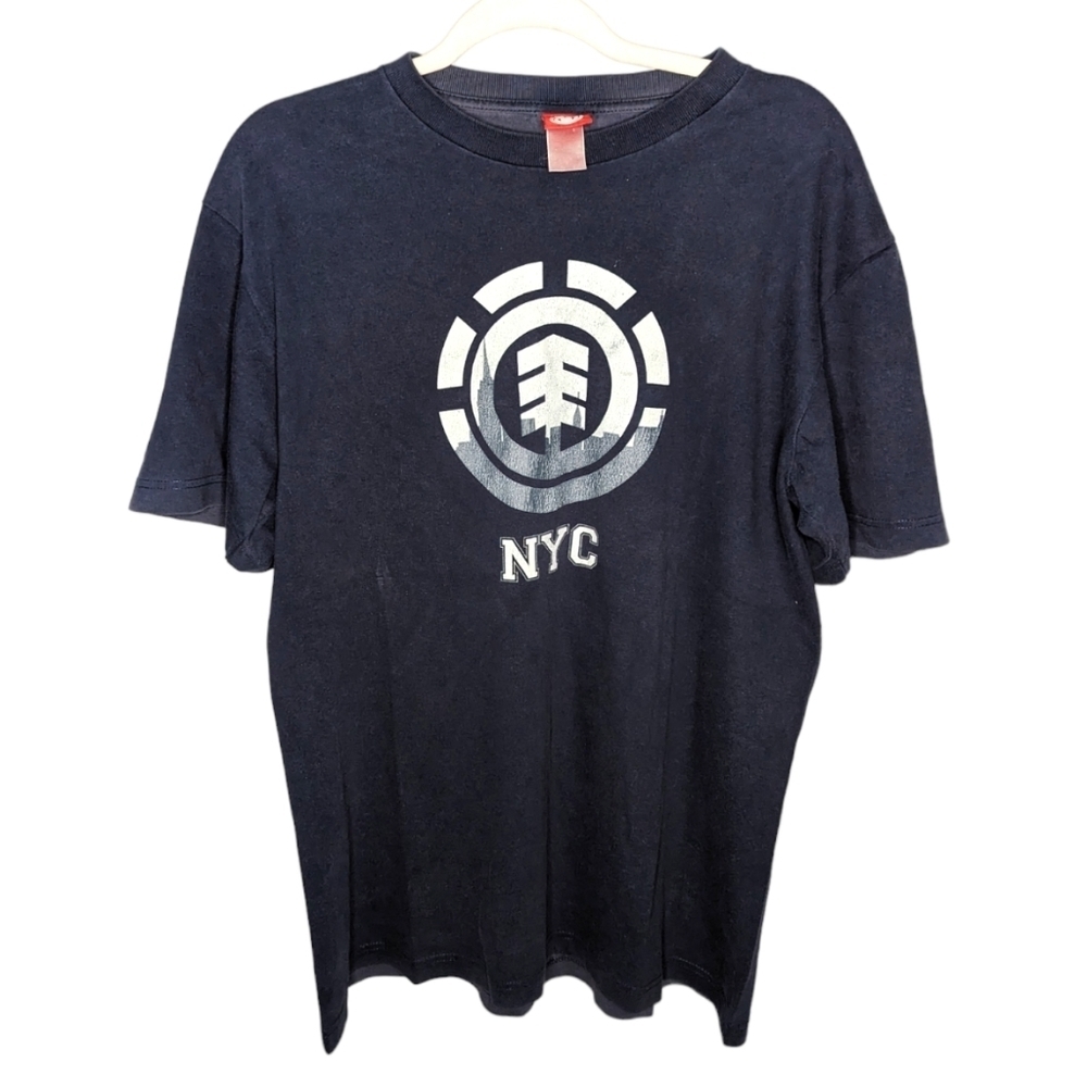 Y2K Element Skateboarding Company NYC Mens Skater Grunge Goth Tshirt Size Large